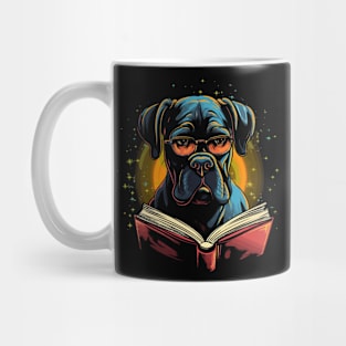 Boxer Reads Book Mug